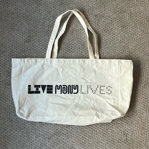 Live Many Lives canvas tote bag